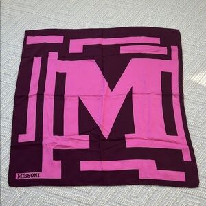 Large MISSONI 100% silk scarf